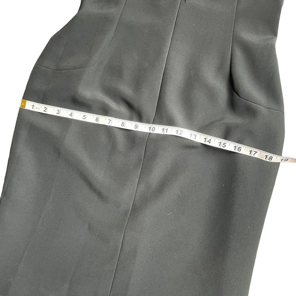 Vintage Albert Nipon black long sleeve dress size 8 MADE IN USA - Picture 8 of 11